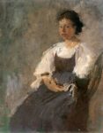 Olga Boznanska Ritratto di donna italiana 1896 olio su tela collezione privata Sempre avanti, la Polonia. Adesso lancia anche una public call per cercare all’estero opere di Olga Boznanska