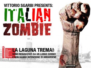 Resuscitare un artista è poi così sbagliato? Ettore Favini e la locandina sugli zombie di Sgarbi a Venezia