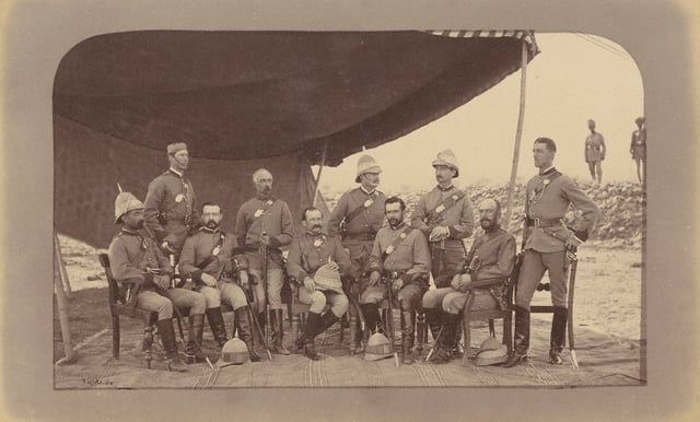 01 John Burke Group of British Officers Q.O. Guides 1879 CSI:Kabul