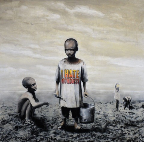 Banksy I Hate Mondays Art austherity, anche gli USA a stecchetta. E al Brooklyn Museum salta la tappa East Coast della mostra di street art del MoCA Los Angeles