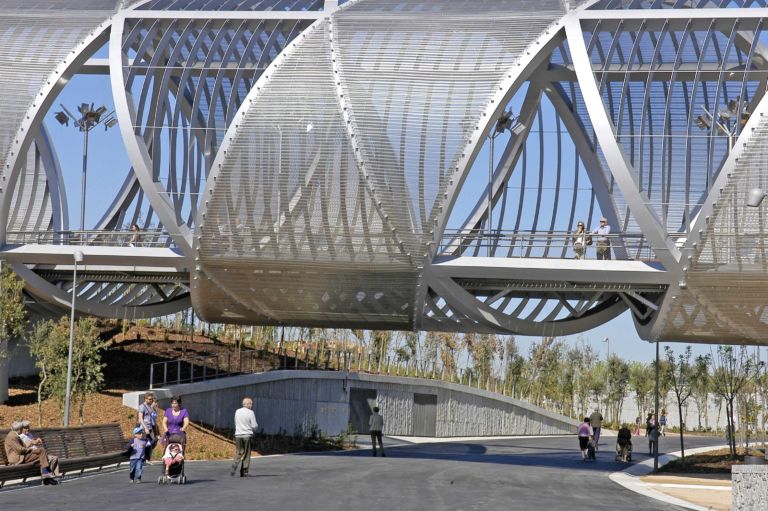 Dominique Perrault Arganzuela Footbridge foto Ayuntamiento de Madrid DPA Adagp Libero ponte in libero parco. A Madrid pronto l’Arganzuela footbridge di Dominique Perrault