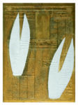 E. Gribaudo Flano 1965 tecnica mista 58x42 cm Memorie di un artista