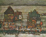 Egon Schiele Hauser mit bunter Wasche Vorstadt II Niente vacanze per il mercato, è tambureggiante l’inizio estate delle aste londinesi