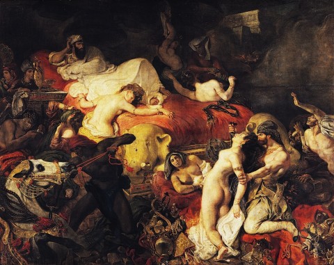 Eugène Delacroix La morte di Sardanapalo 1827 La cultura dell'aperitivo va al museo