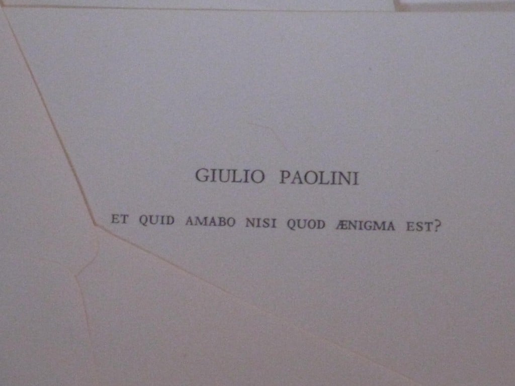 “Aenigma est”. È l’elegantissimo bigliettino di Giulio Paolini la migliore chiosa per il Padiglione Italia…