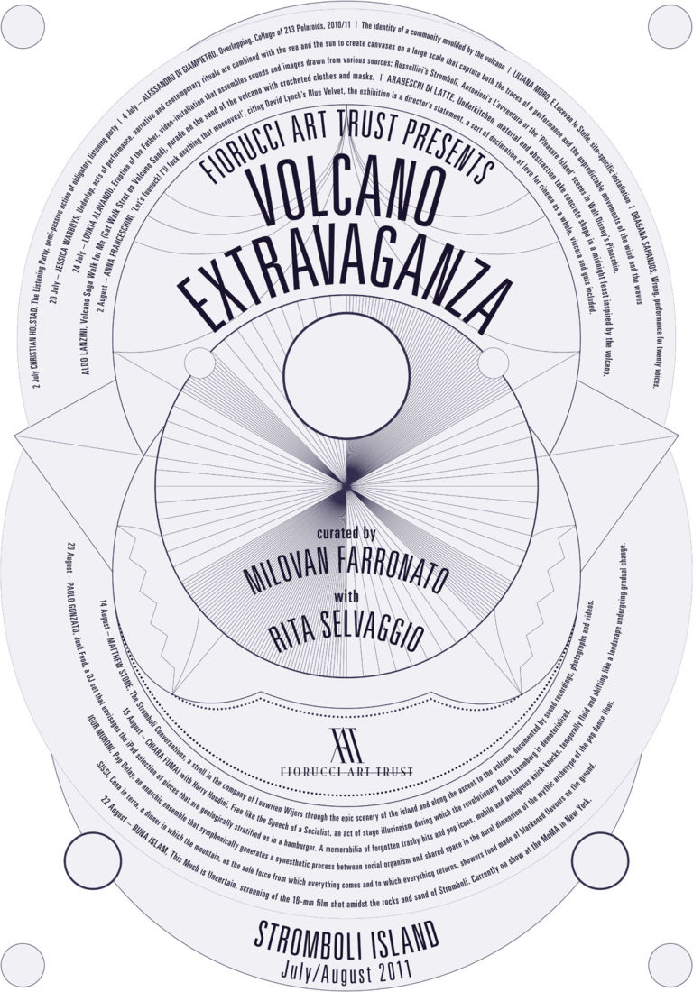 Il poster di Volcano Extravaganza Stromboli. Estate stravagante