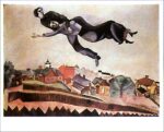 Marc Chagall Au dessus de la ville Nessuna turbolenza, a Londra il mercato dell’arte continua a macinare successi. Volano Schiele e Picasso