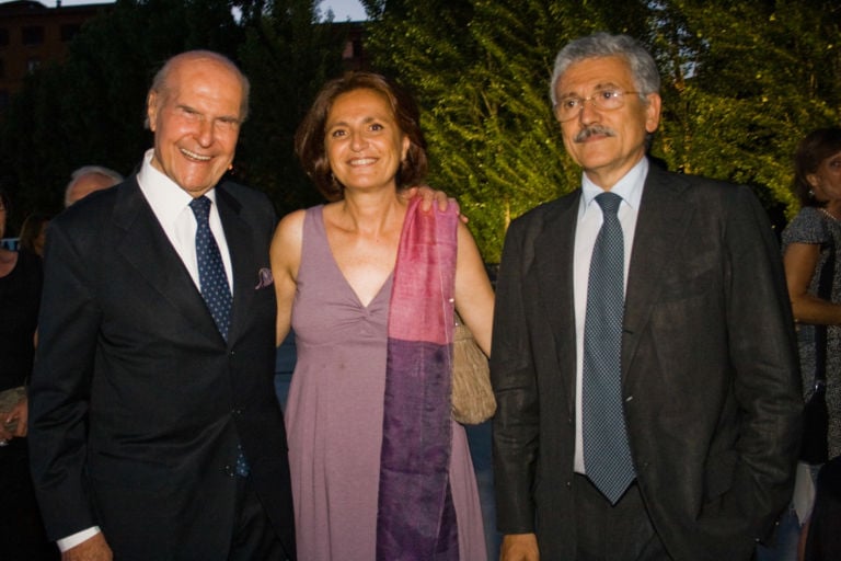 Umberto Veronesi Linda Giuva e Massimo DAlema 20110620 IMG 7154 Il Maxxi richiama, la Fondazione Veronesi ringrazia. Ecco chiccera alla cena di gala griffata Orta…