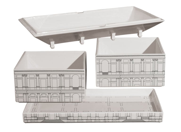 10596 palace scomp Inception di porcellana. Architettura a tavola