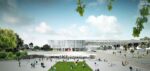 OMA Parc des Expositions Main Entrance Toulouse Koolhaas formato gigante. È lo studio OMA il vincitore in Francia del concorso per il nuovo Parc des expositions di Toulouse