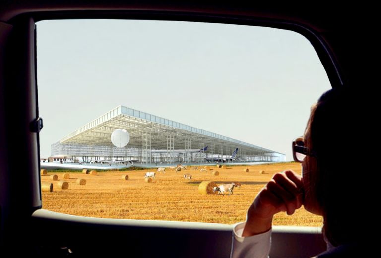 OMA Parc des Expositions car frame Toulouse Koolhaas formato gigante. È lo studio OMA il vincitore in Francia del concorso per il nuovo Parc des expositions di Toulouse