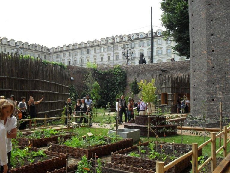 Orto 2 Photo Claudia Giraud Orto, bosco e frutteto, al centro di Torino. Il Fossato di Palazzo Madama ora è un Giardino Medievale