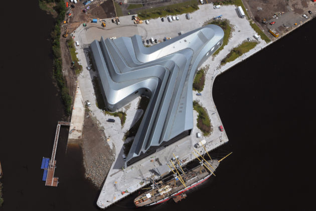 Il Riverside Museum, a Glasgow, progettato da Zaha Hadid