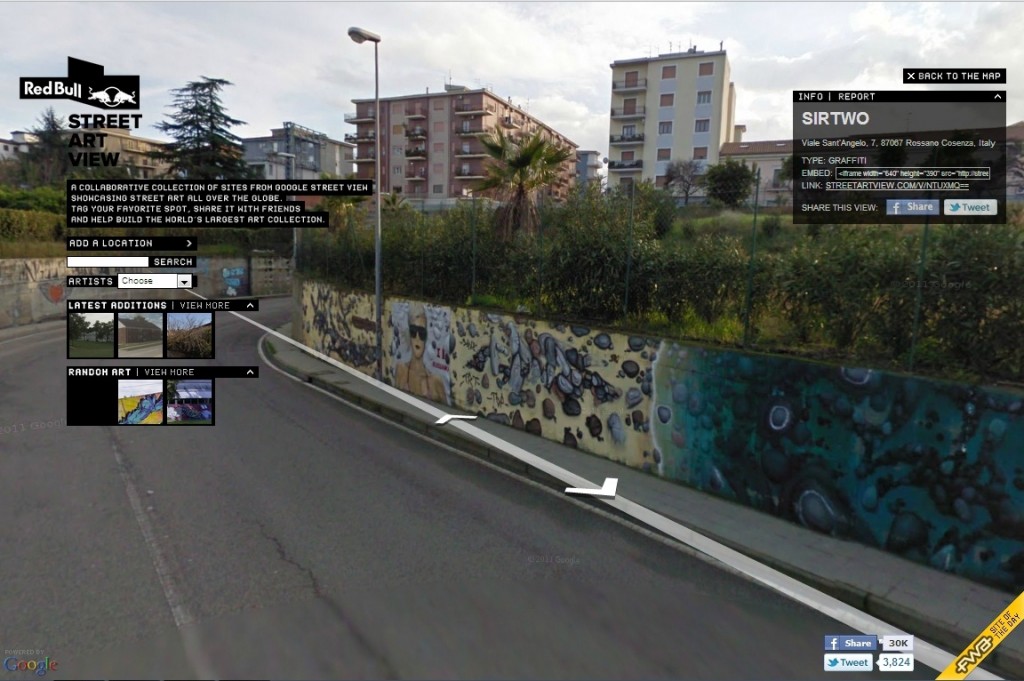 A caccia di graffiti, con un click. Red Bull e Google lanciano le mappe Street Art View