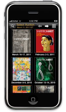 Attenti all’iPhone: vi può capitare di spendere un milione di dollari in arte. Accade in India, con la casa d’aste Saffronart…