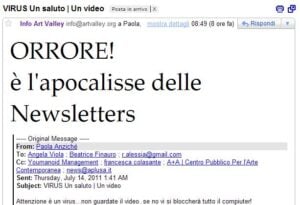 La buffissima (e fastidiosissima) storia della newsletter impazzita. Ovvero: se leggete A+A, non rispondete alle strane mail che vi arrivano in questi giorni