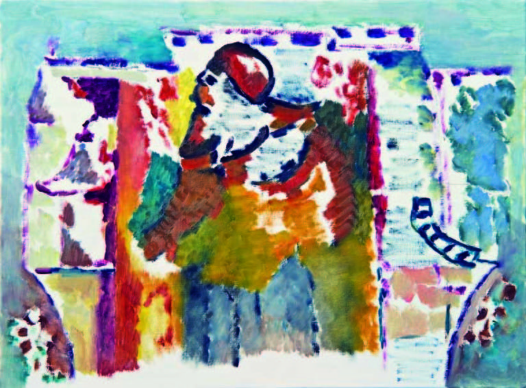 ANNA BIANCHI Ezechiele 2011 olio su tela 30x40 cm low Sulla pittura soffia “una corrente d’aria fresca e leggera”