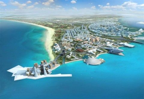 Il progetto di Saadiyat Island Tutti al mare, la fiera di Abu Dhabi lascia il palazzo e approda a Saadiyat Island. Per lanciare il futuro polo culturale degli Emirati