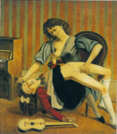 Balthus, La Leçon de guitare, 1934. Collezione privata © Balthus