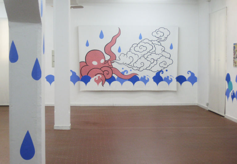 Installation view Courtesy The Flat Massimo Carasi Alieno, ma non troppo