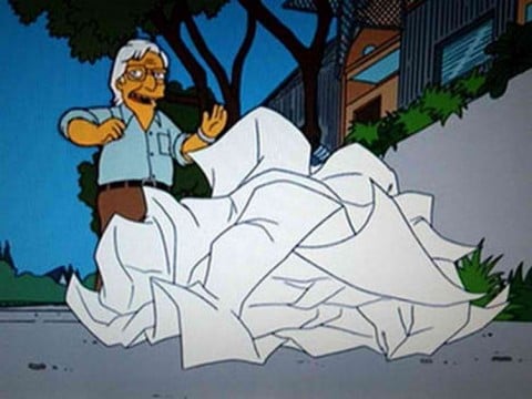 simpson frank gehry Maledetto il giorno in cui sono finito sui Simpson! Parola di Frank Gehry. L’architetto canadese e la maledizione di un cartone…