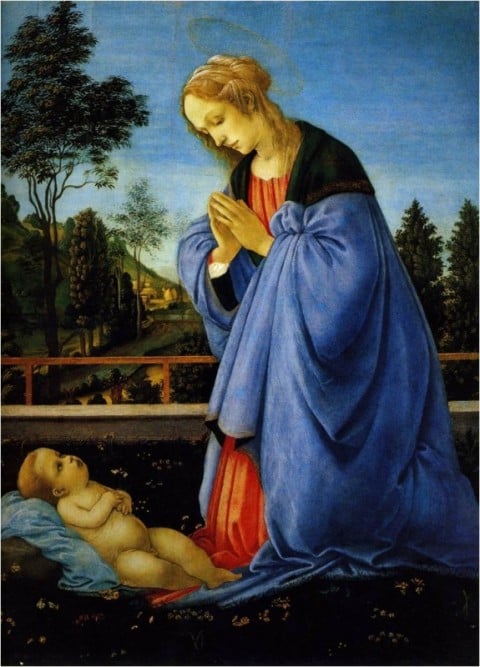 16 Filippino Lippi Madonna in adorazione del Bambino Firenze Galleria degli Uffizi L’autunno delle grandi mostre