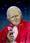 Il dipinto preparatorio per il mosaico Ma che vi ha fatto di male il povero Wojtyla? Dopo il “capoccione” di Rainaldi, arriva il mosaico “manone” di Luca Vernizzi. Docente a Brera…