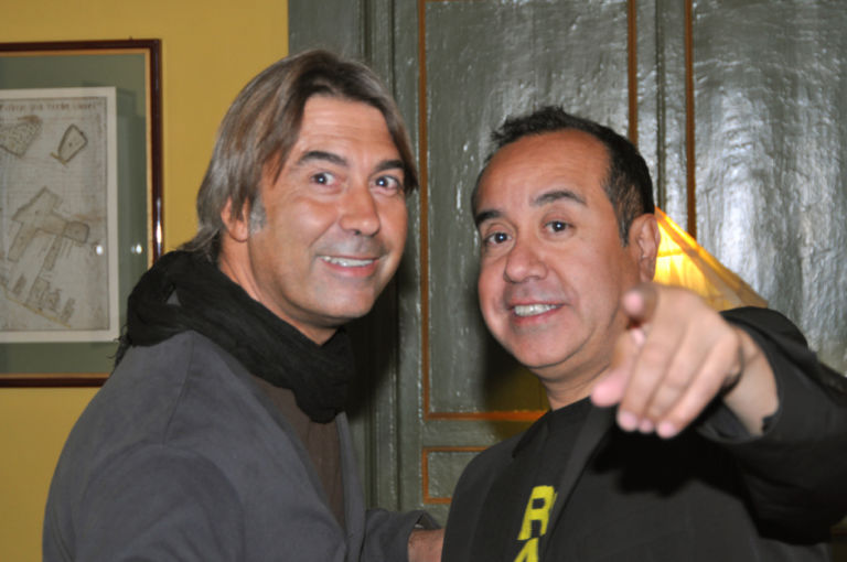 Marcello carriero e Antonio Arévalo foto Fotovideolab di Riccardo Spinella Plinio de Martiis e la sua cerchia, la storia rivive a palazzo Cozza Caposavi, a Bolsena. Festa grande all’inaugurazione della mostra, ecco la fotogallery di Artribune