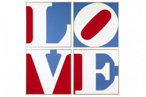 Robert Indiana Four Panel Love. Estimate €5 7.000 I gusti di Stuyvesant. Terza sessione di asta da Sotheby’s, in Olanda tiene ancora banco la collezione creata da Mr. British American Tobacco