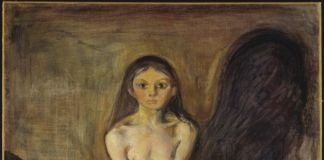 Edvard Munch, La pubertà, 1894-95, olio su tela, 151,5×110 cm. Galleria nazionale, Oslo