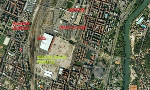 Area Oval Torino Updates: okkay, ora guardate con occhi un po' diversi quell'area informe di fronte all'Oval. Di fronte alla sede di Artissima sta per nascere un grattacielo firmato Fuksas. E molto altro