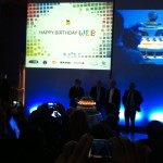 Happy Birthday Web il momento della torta Vent’anni e non sentirli. A Roma la festa del Web