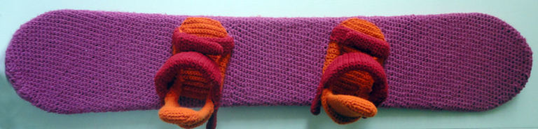 snowboard4 L’invasione dell’uncinetto. Una nota stilista innamorata del colore, una giovane creativa pazza del tricot… E a Milano è subito feeling