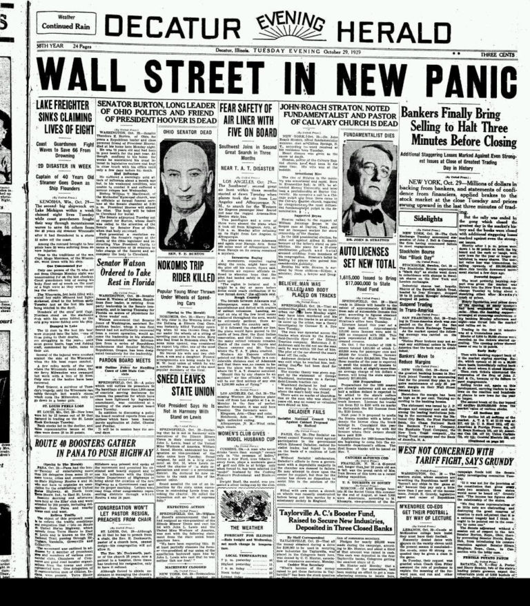 wall street 1929 “Fate presto”: stratigrafia di un titolo