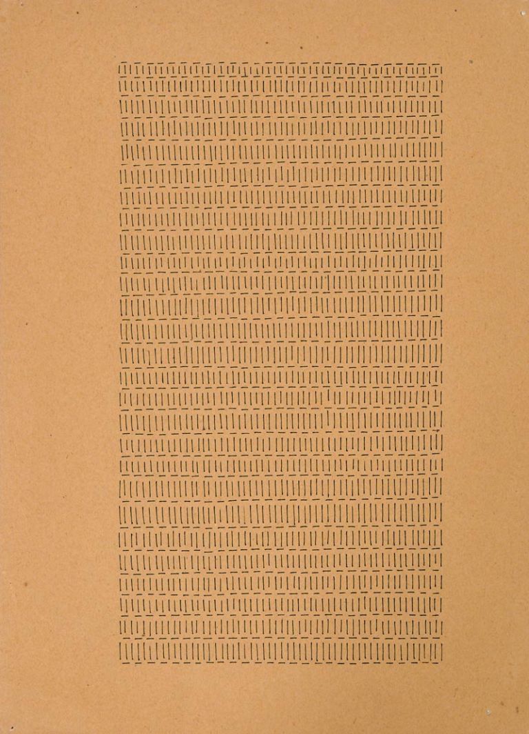 Dadamaino Lettera 7 dell alfabeto della mente 1980 ink on paper cm.25x18 Lettere d’autore: scrivere per pensare