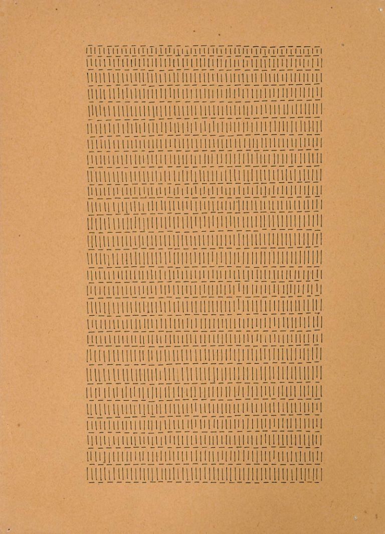 Dadamaino Lettera 7 dell alfabeto della mente 1980 ink on paper cm.25x18 Lettere d’autore: scrivere per pensare