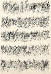 Leon FerrariEscritura1976 ink on paper 465×33cm Lettere d’autore: scrivere per pensare