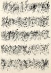 Leon FerrariEscritura1976 ink on paper 465×33cm Lettere d’autore: scrivere per pensare