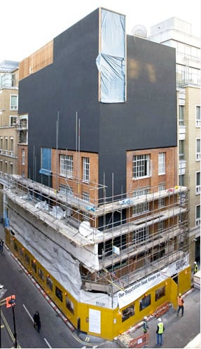 Nuova sede in costruzione della Photographers Gallery Ramillies Street Londra 7 dicembre 2011 Musealizzare la fotografia