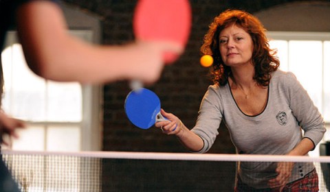 sarandon pingpong Miami Updates: si fa proprio di tutto, nelle serate post fiere. Anche un torneo di ping pong fra art star, arbitro Susan Sarandon