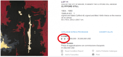 still guarantee sothebys Le case d'asta in tempi di crisi