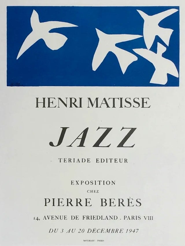 Henri Matisse, Jazz, copertina, 1947. Pierre Beres Gallery. Photo via Wikimedia