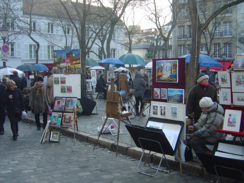 artisti di strada Montmartre Parigi Sul precariato degli artisti e altre storie