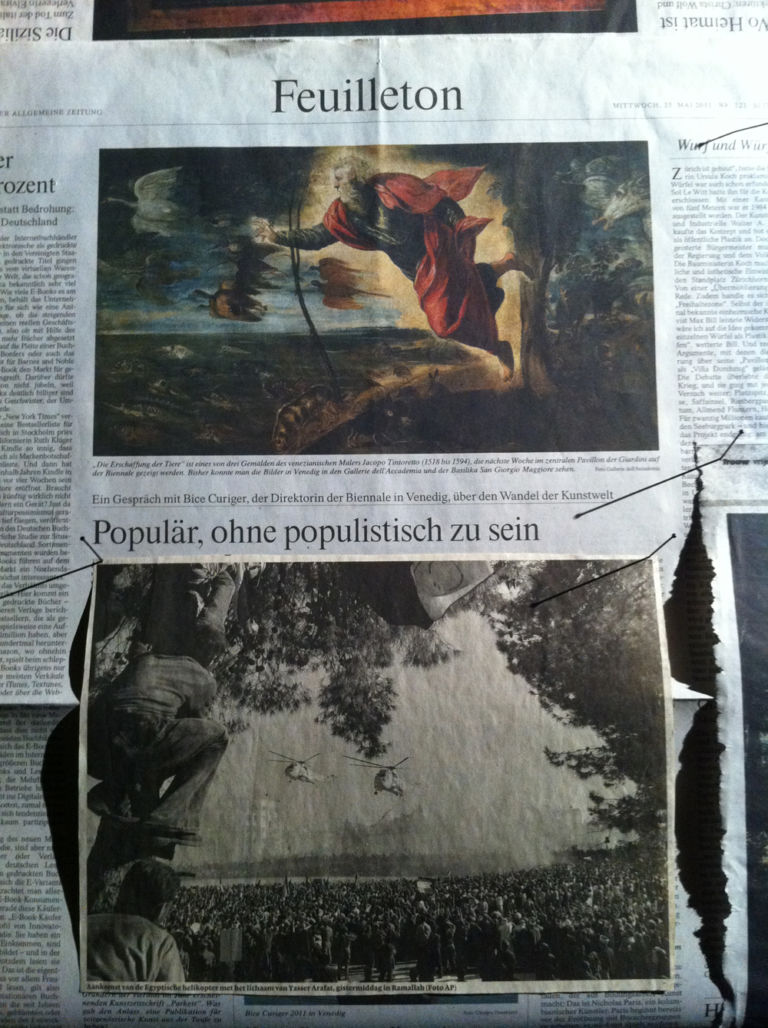 2Rob Johannesma Newspaper 2012 particolare dellinstallazione photo Valentina Grandini L’Olanda fra Bolzano e Firenze