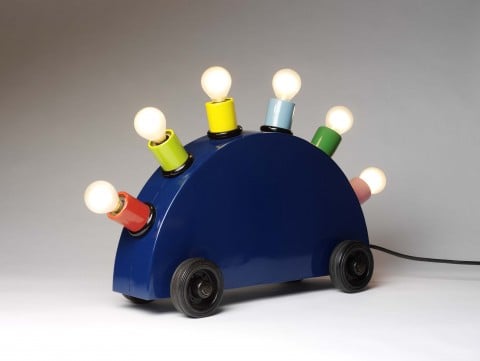 A. Martine Bedin Prototipo per Super lamp 1981 metallo dipinto sistema di illuminazione Londra Victoria Albert Museum Parlano quelli che han fatto la megamostra sul Postmodern