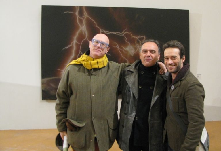 Antonio Riello Arnold Mario DallO e Giacomo Costa I grandi nomi dell'arte contemporanea al confronto col fuoco della natura. Ecco chiccera all'inaugurazione della mostra triestina. Negli spazi incredibili dell'ex pescheria