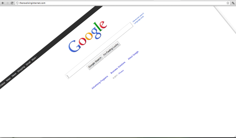 Constant Dullaart therevolvinginternet.com 2010 Sabotando l'interfaccia