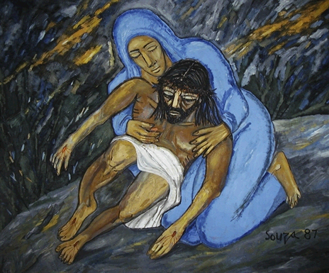 La Pietà rivisitata da Francis Newton Souza, uno straordnario omaggio alla madre. Il best of dell’arte indiana moderna e contemporanea va all’asta per Artnet