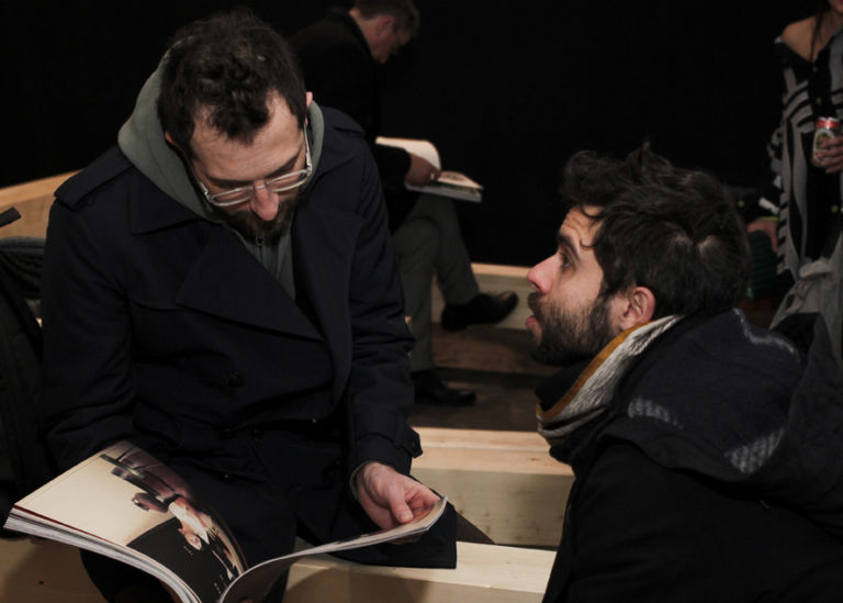 Italo Zuffi e Luca Trevisani artisti foto Daniele Testa courtesy unFLOP collective Milano vende moda. Nella settimana più cool dell’inverno piove un chiccera da sfilata per Unflop #3