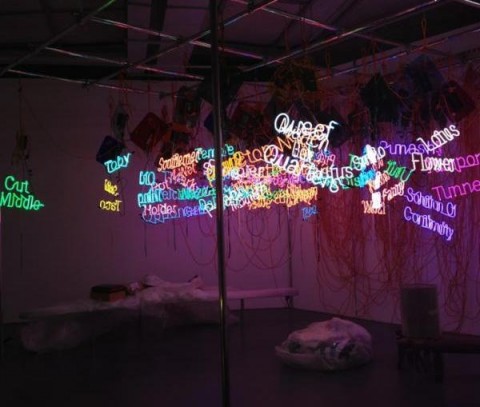 Jason Rhoades Tutte le declinazioni del neon. In anteprima assoluta la mostra della Maison Rouge che arriverà al Macro e che fa la lista degli artisti che da 60 anni ad oggi hanno utilizzato il tubo luminoso